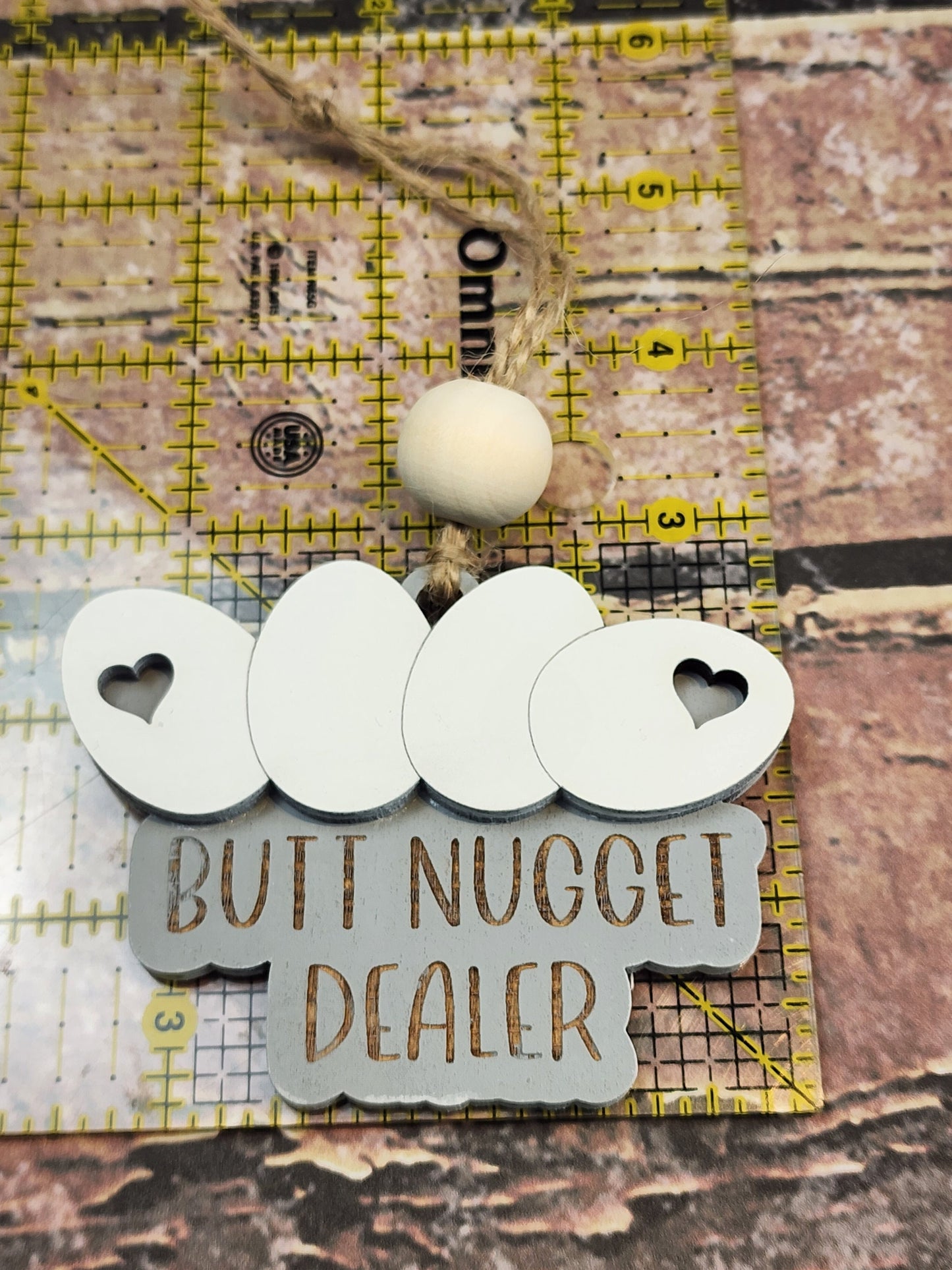 Ornament| Butt nugget dealer Gray | Chicken whisperer | ornament |  gift | Friend gift | Farm lover