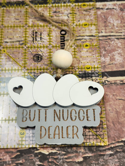 Ornament| Butt nugget dealer Gray | Chicken whisperer | ornament |  gift | Friend gift | Farm lover