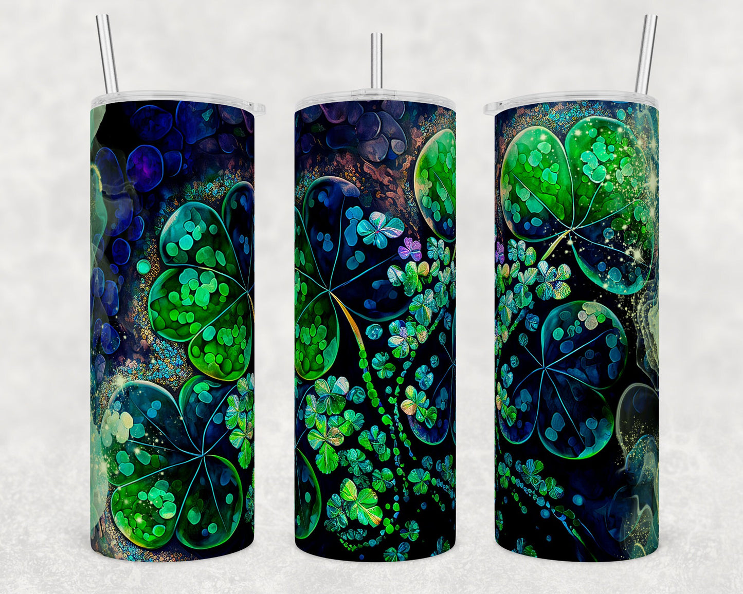 Tumbler | clover Alcohol ink| Hot Mess| Sarcasm | MOM | Gift | BFF | funny|