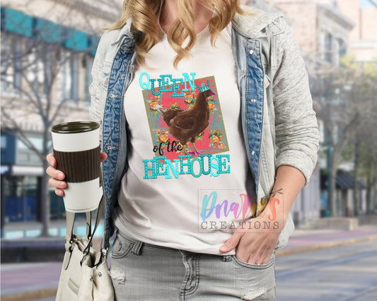 T-shirt | Queen of the henhouse | Farming | Chicken love | chickens | Beer | summer