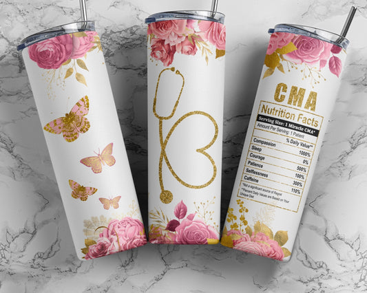 Tumbler | CMA medical field | Hot Mess| Sarcasm | Nurse | Gift | BFF | Profanity| funny|