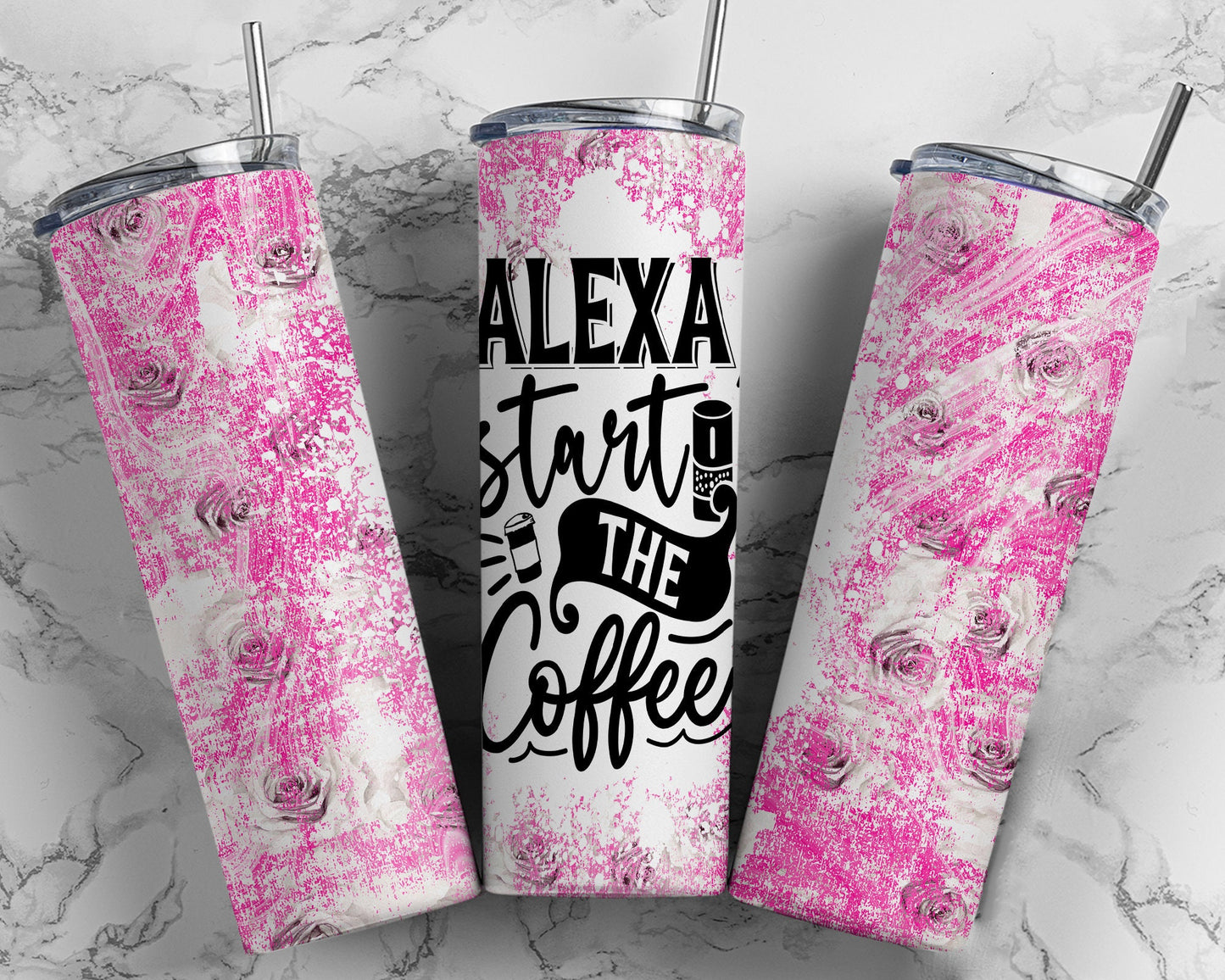 Tumbler | Alexa start the coffee | Drinkware | wine | Gift | Sarcasm| OSFA