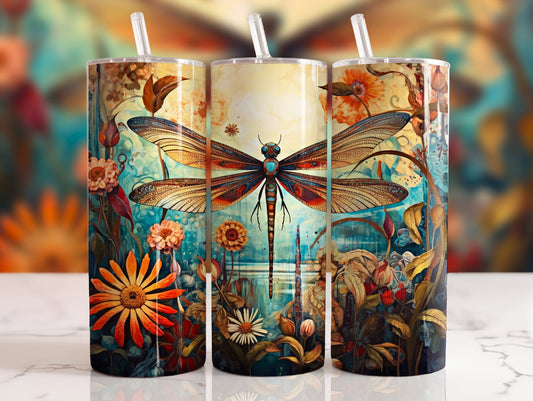 Tumbler | Dragonfly 20| Beautiful bright colors | MOM | Gift | BFF | funny| Beautiful colors| Angel