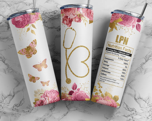 Tumbler | LPN medical field | Hot Mess| Sarcasm | Nurse | Gift | BFF | Profanity| funny|