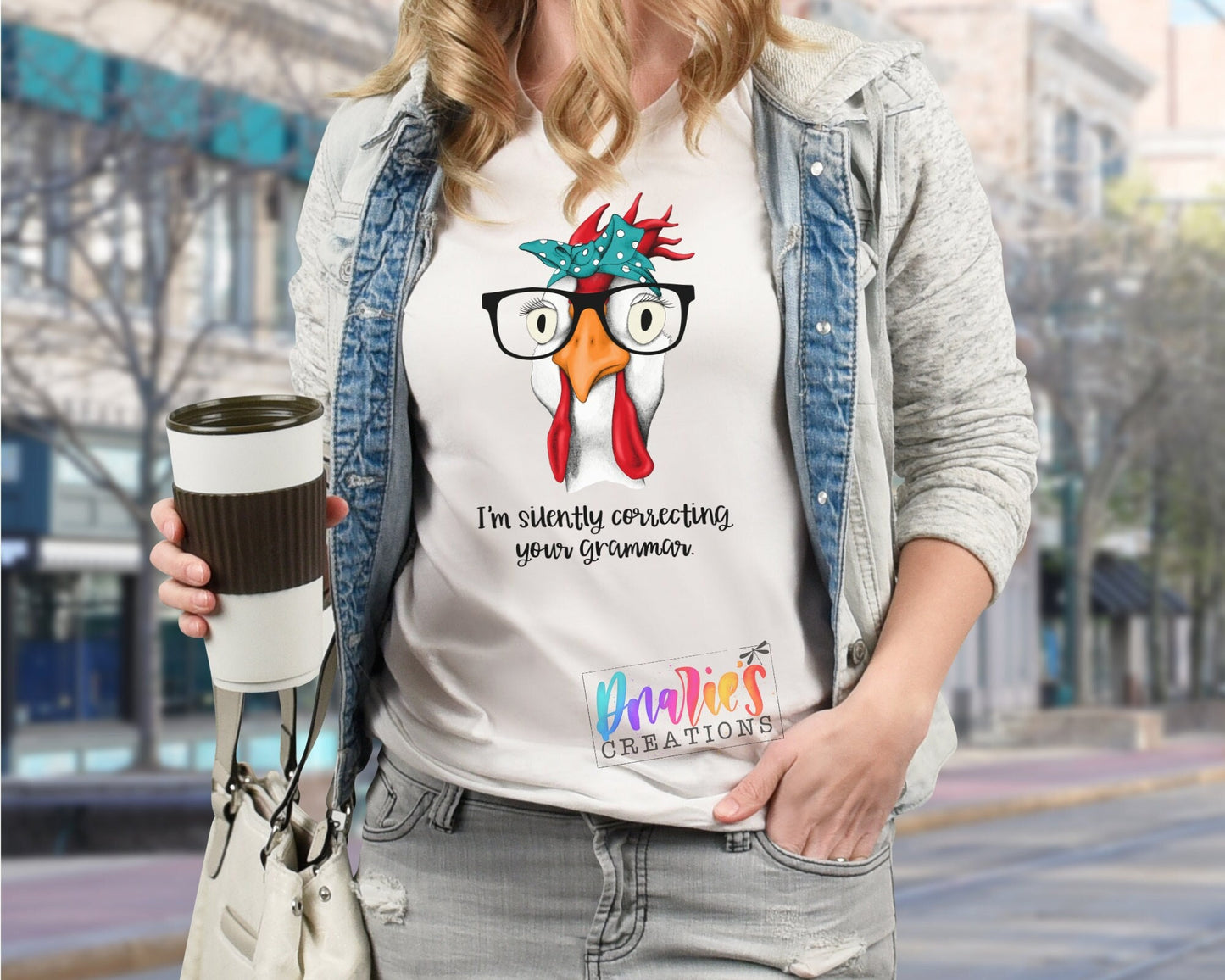 T-shirt | I'm silently correcting your grammar| henhouse | Farming | Chicken love | chickens | Beer | summer