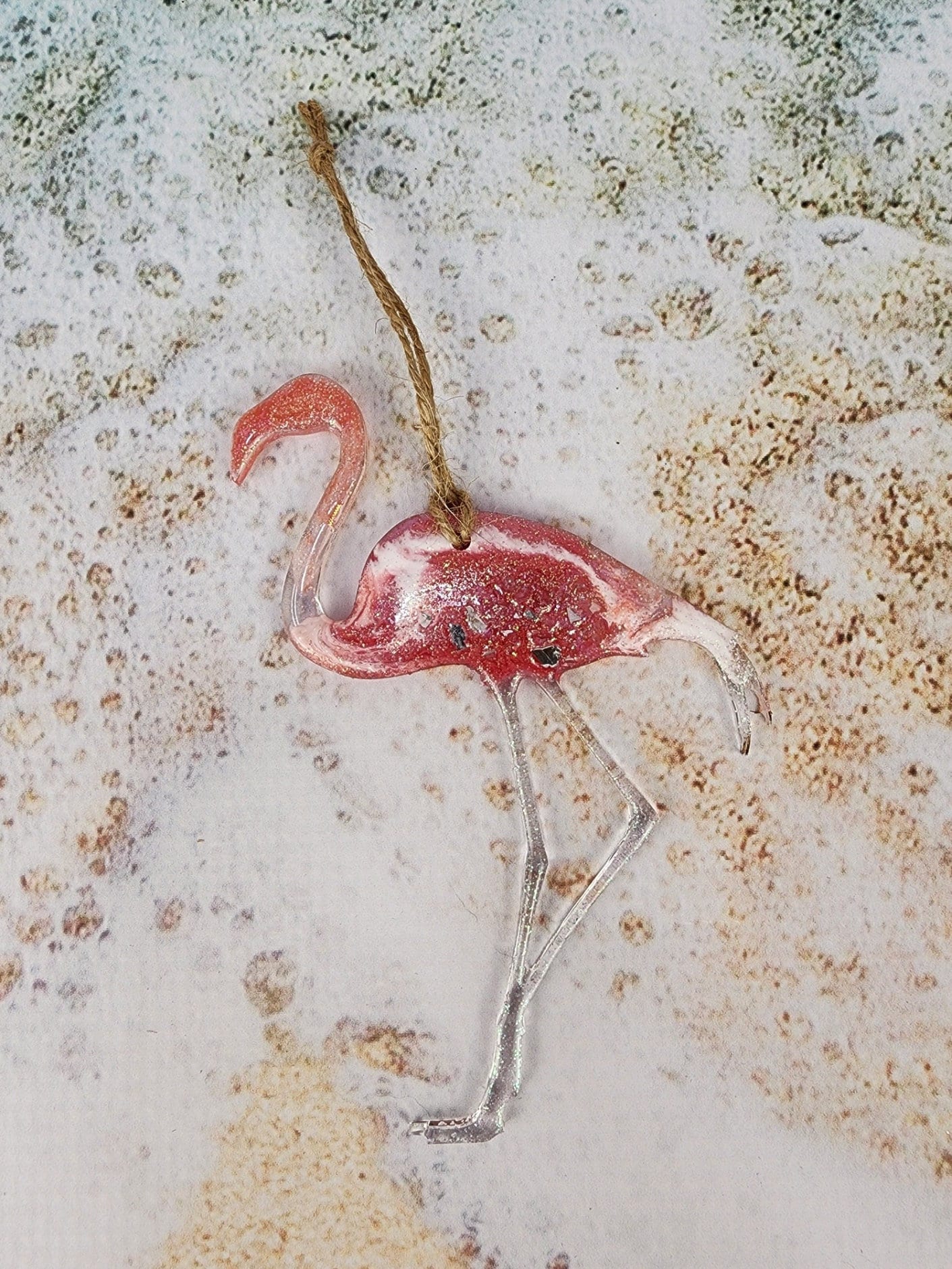 Resin | Flamingo #2 | Resin art |
