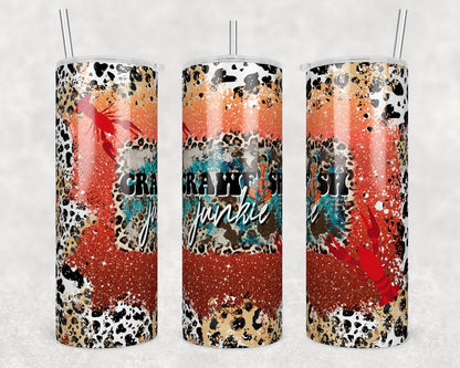 Tumbler | Crawfish junkie 6 | my happy place |HOT mom summer | Sarcasm | beach| ocean | Gift | BFF | Profanity| funny|