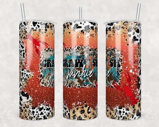 Tumbler | Crawfish junkie 6 | my happy place |HOT mom summer | Sarcasm | beach| ocean | Gift | BFF | Profanity| funny|