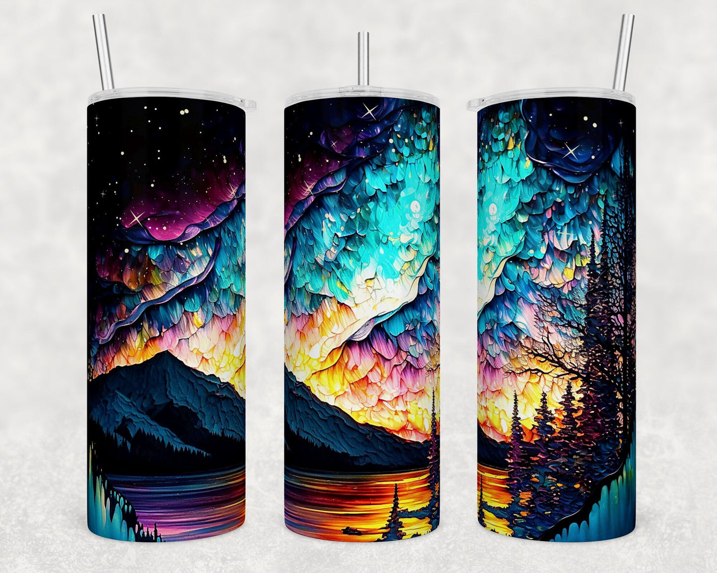 Tumbler | Mountain Alcohol ink| Hot Mess| Sarcasm | MOM | Gift | BFF | funny| Beautiful colors