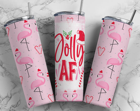 Tumbler | Jolly AF | Drinkware | Christmas | Gift