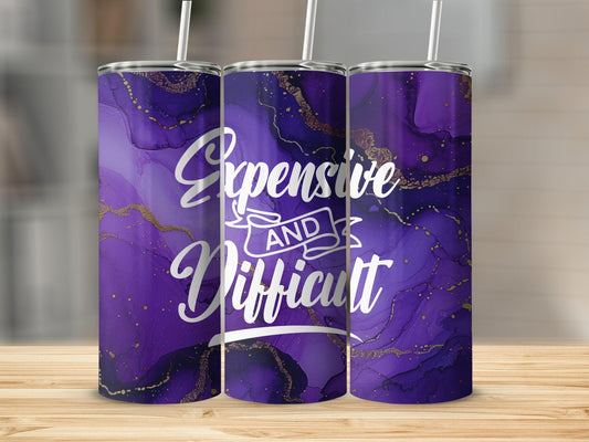 Tumbler |Expensive and Difficult | Drinkware | wine | Gift | Sarcasm| OSFA girl1