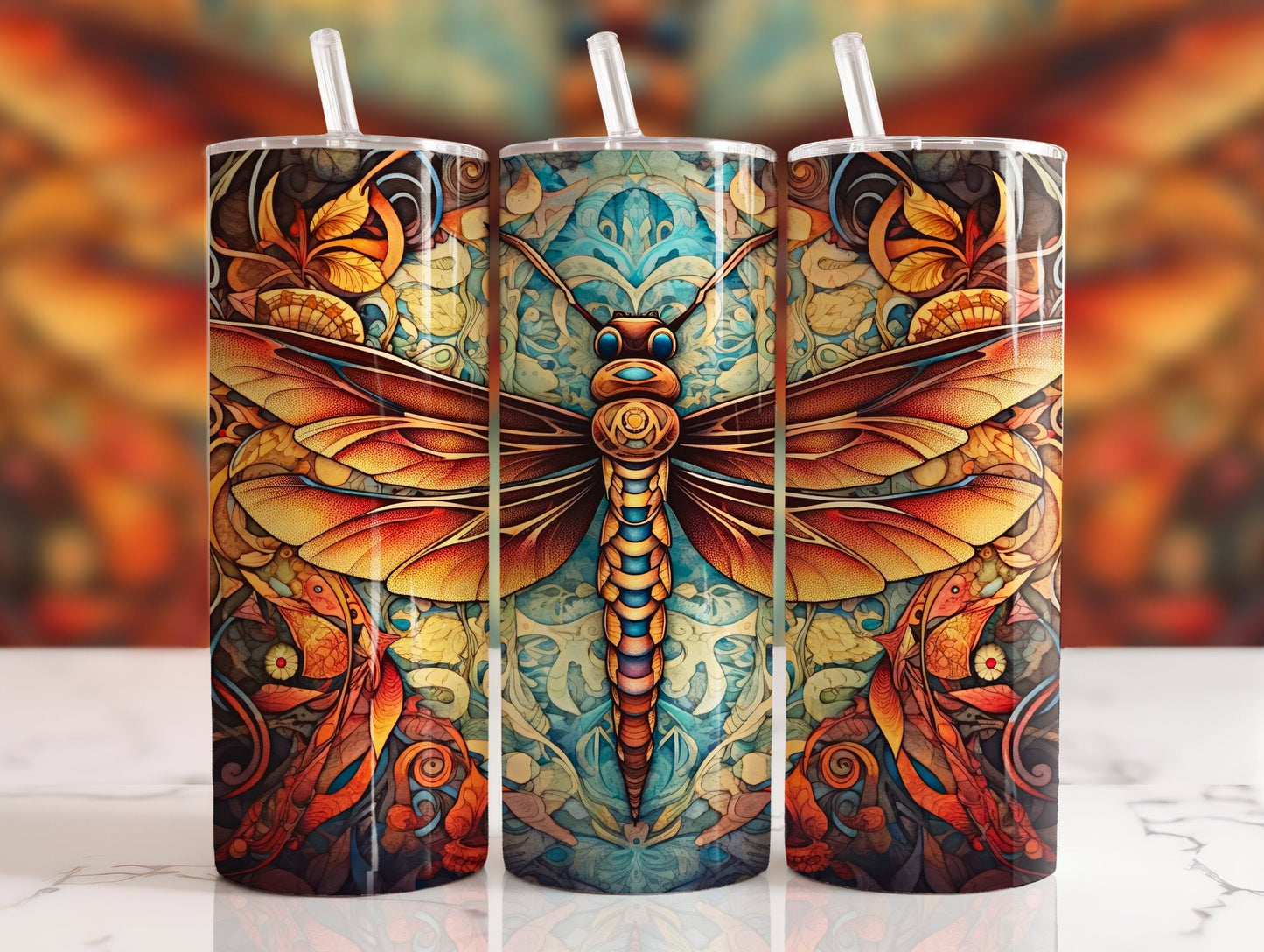Tumbler | Dragonfly 1| Beautiful bright colors | MOM | Gift | BFF | funny| Beautiful colors| Angel