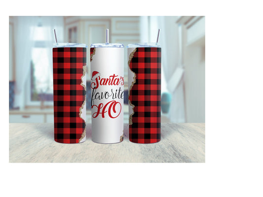 Tumbler | Santa's favorite HO | Drinkware | Christmas | Gift
