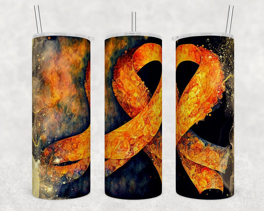 Tumbler | Orange Ribbon | Drinkware | Friend | Gift | Support| OSFA