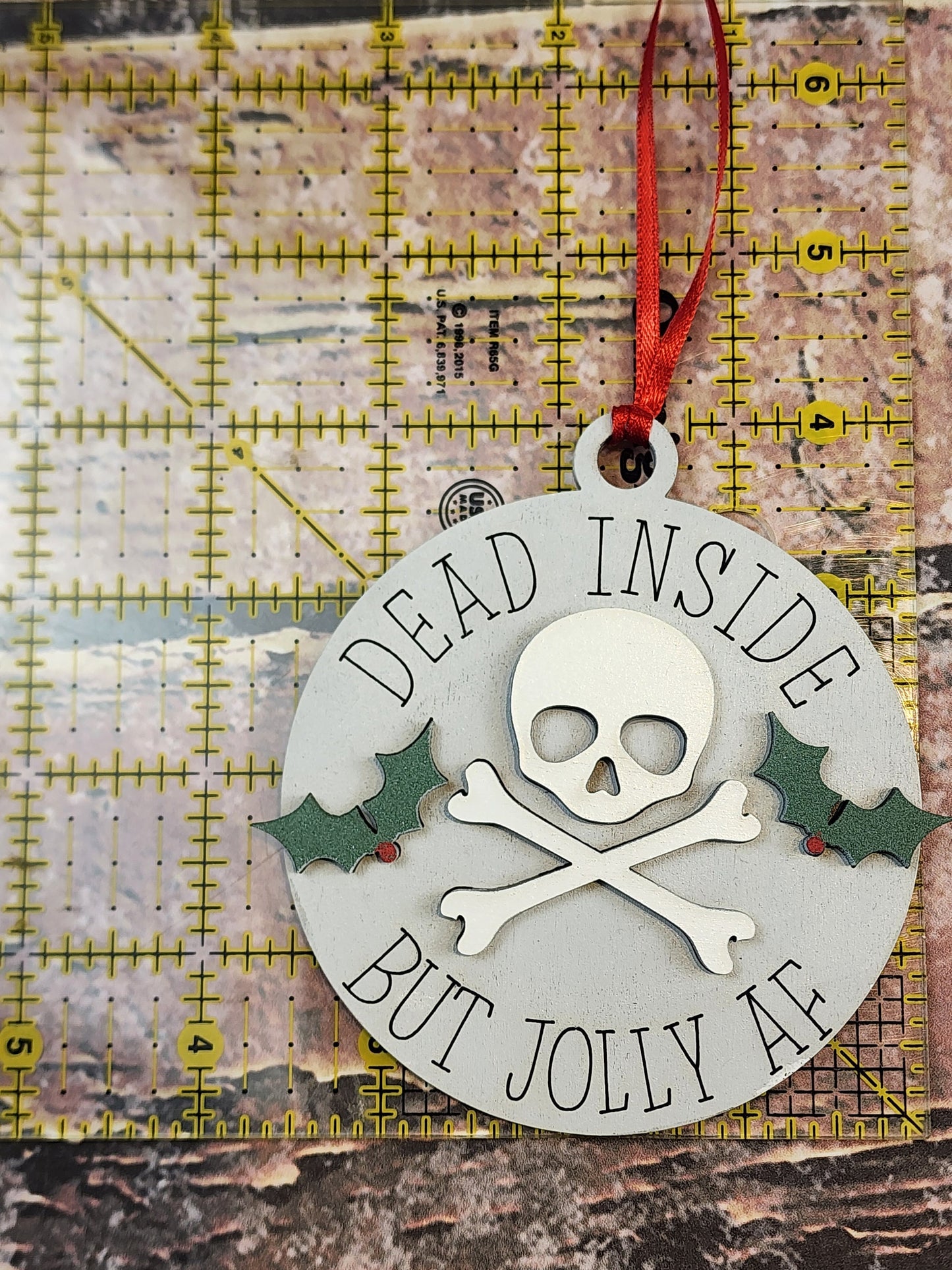 Ornament|  Dead inside but jolly AF |  gift | Friend gift | friends
