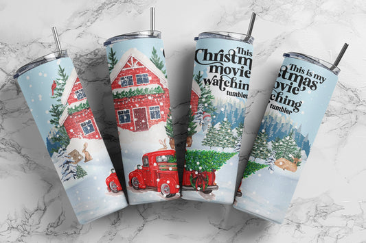 Tumbler | This is my Christmas movie watching tumbler | movies | girls or boys | Gift | BFF | special someone | Christmas