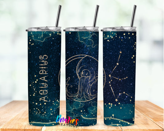 Tumbler | Aquarius| Celestial | Sarcasm | MOM | Gift | BFF | funny| Beautiful colors