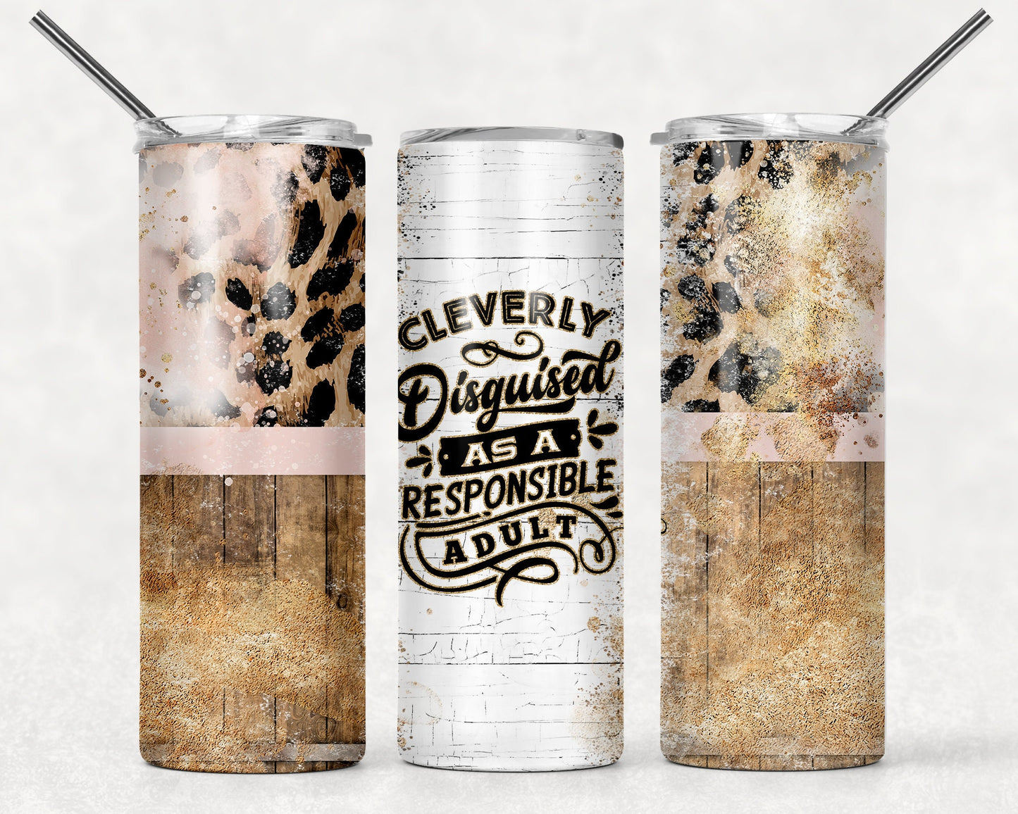Tumbler |Cleverly disguised as a responsible adult| Drinkware | wine | Gift | Sarcasm| OSFA |