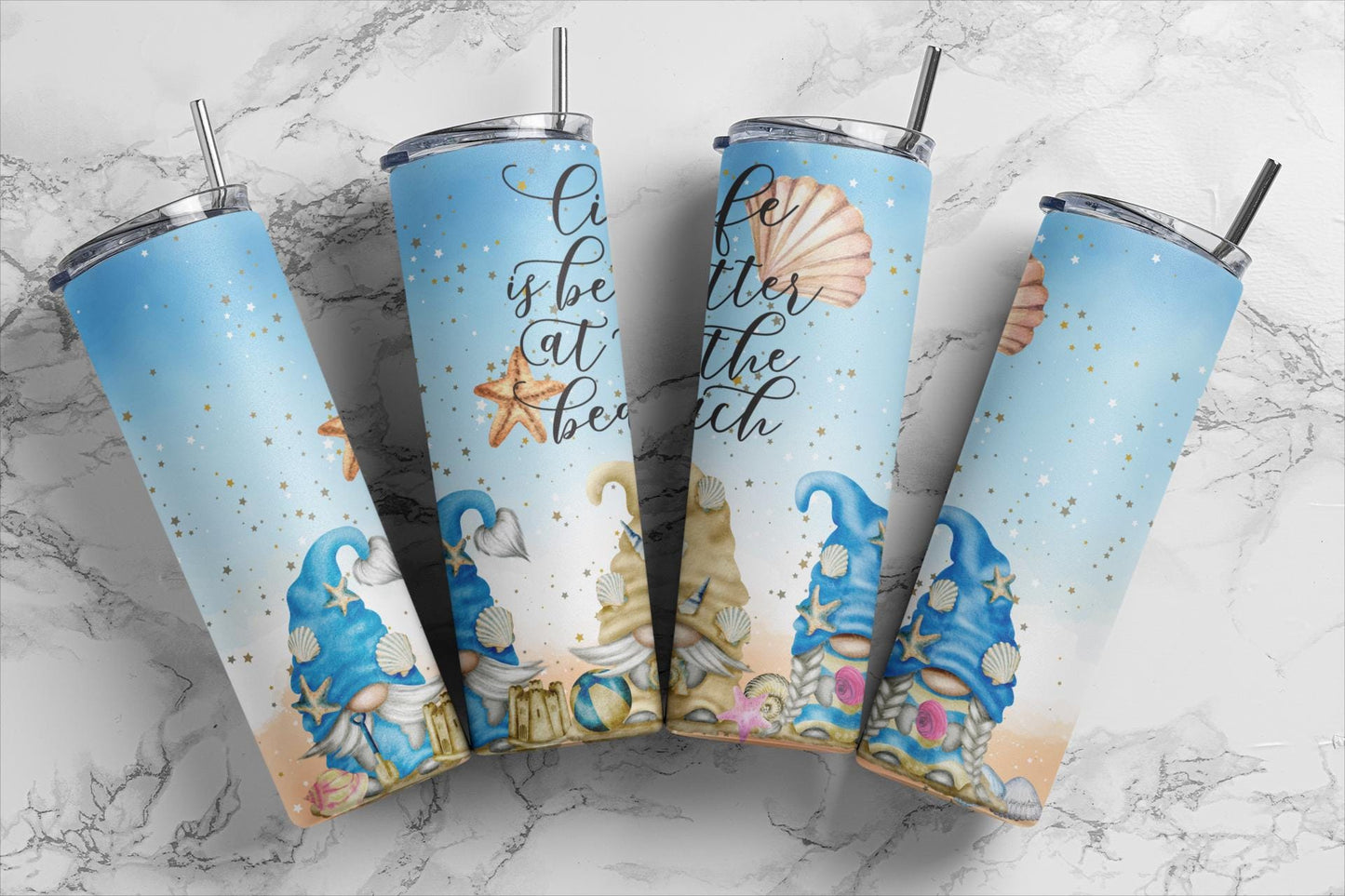 Tumbler | Beach Life is better at the beach gnome | Gift | BFF | special someone| Cruises |girl trip |drink up