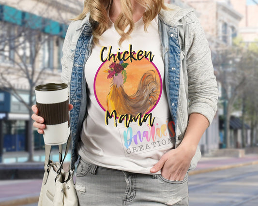 T-shirt | Chicken Mama | Queen of the henhouse | Farming | Chicken love | chickens | Beer | summer