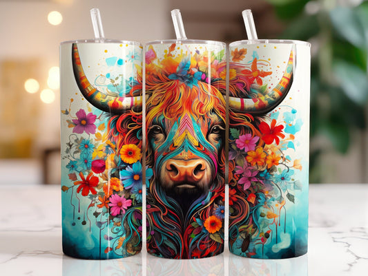 Tumbler | Highland Cow  | highland cows 4 | farm animals | cuteness | artful