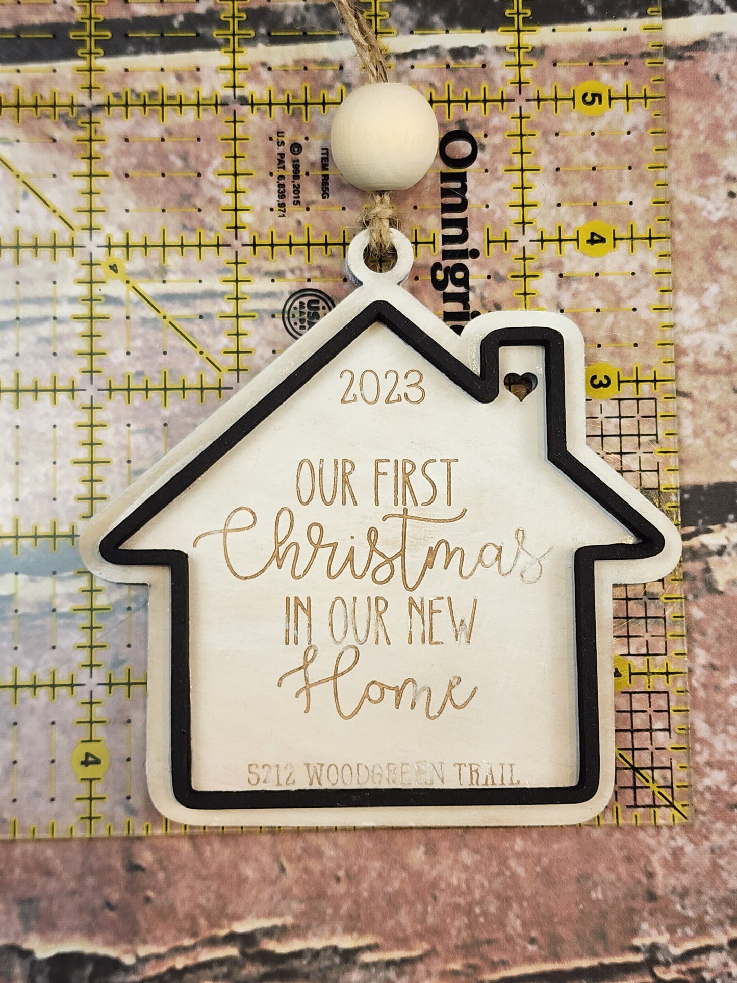Ornament| Our First Christmas in our new home |  gift | Friend gift | friends | Memento