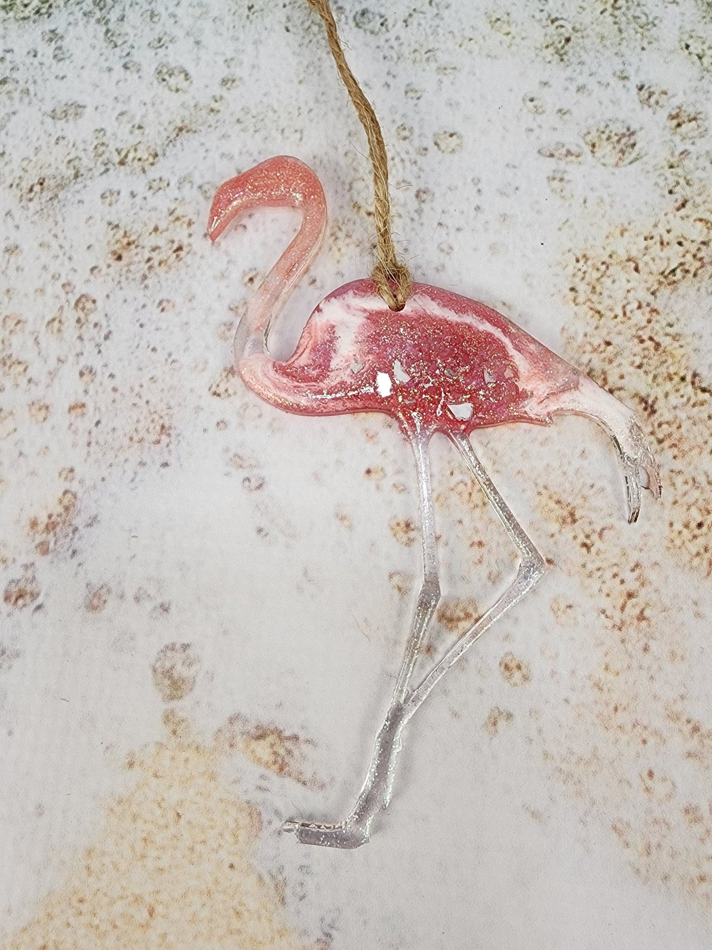 Resin | Flamingo #2 | Resin art |