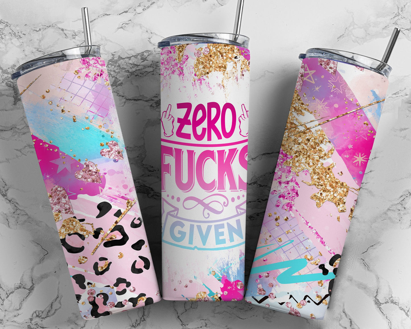 Tumbler |Zero Fucks given | I just really don't give a FUCK | Gift | BFF| funny | ladies | profanity