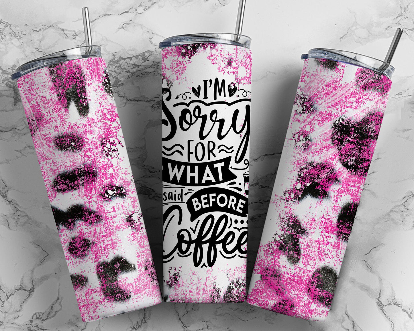 Tumbler |I'm Sorry for what I said before coffee  | Drinkware | wine | Gift | Sarcasm| OSFA