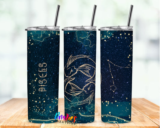 Tumbler | Pisces 1 | Celestial | Sarcasm | MOM | Gift | BFF | funny| Beautiful colors
