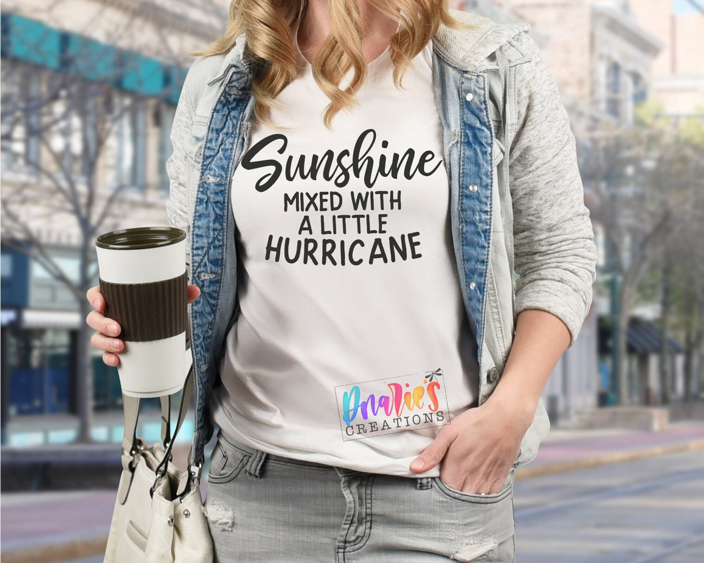 T-shirt | Sunshine mixed with a little Hurricane | Flowers | Drama |Drinking| Beer | summer |