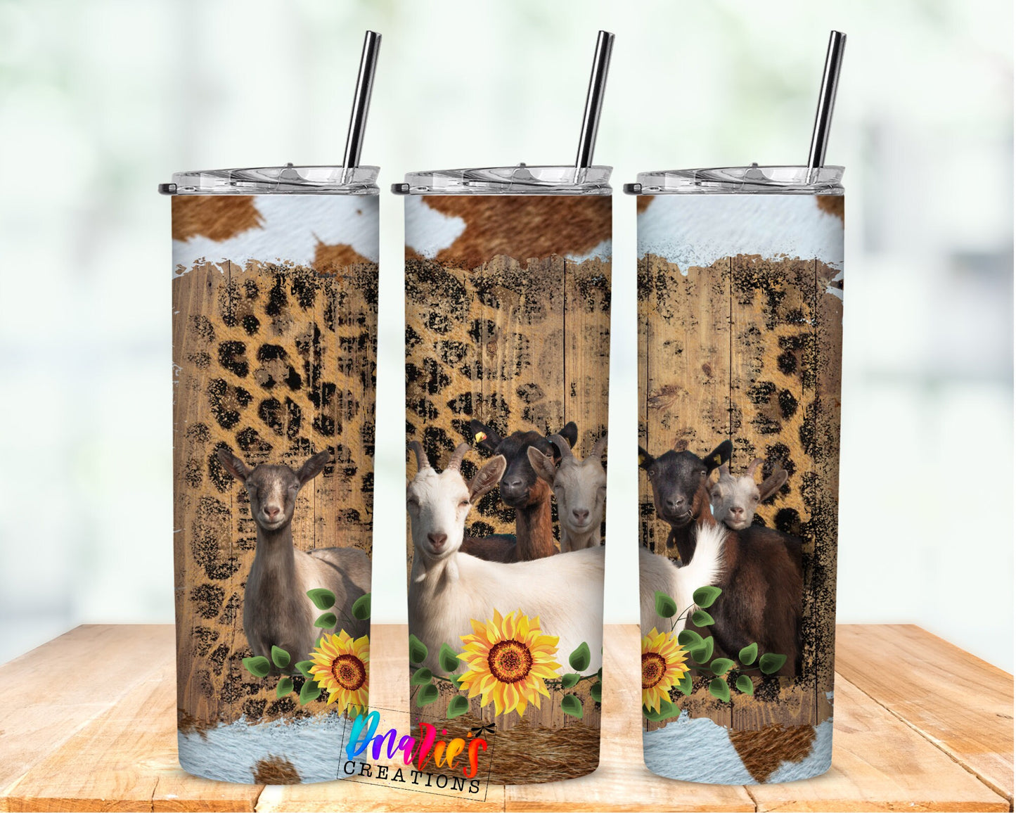 Tumbler | FARM7 | Farm Goats | animal print  | Gift | Sarcasm| OSFA |Great Gift- Ladies-Cows| Men