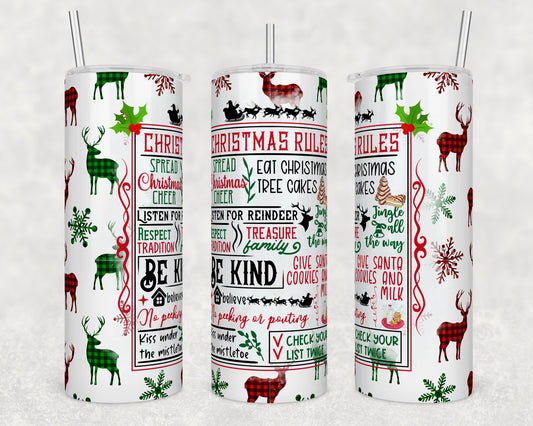 Tumbler | Christmas Rules | movies | girls or boys | Gift | BFF | special someone | Christmas