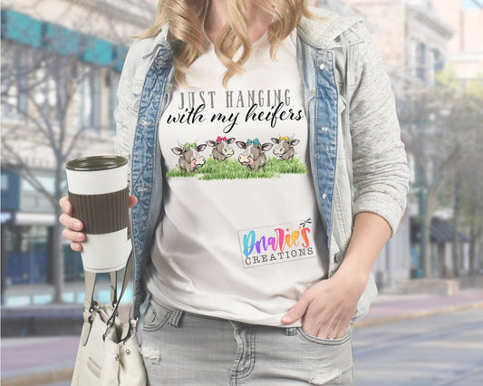 T-shirt | Hanging with my heifers | Girl Gang| Farming | Chicken |COW| Beer | summer || NSFW