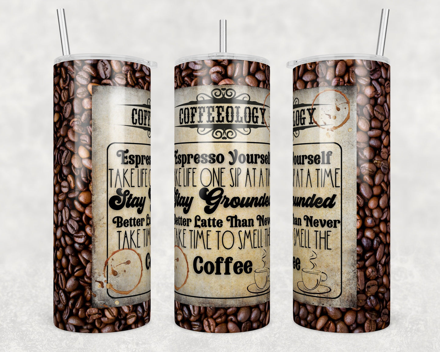 Tumbler |Coffeeology espresso yourself| Gift | BFF| funny| ladies |coffee