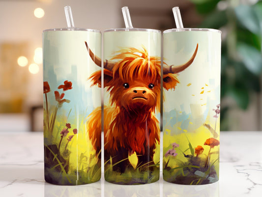 Tumbler | Highland Cow  | highland cows 12 | farm animals | cuteness | artful