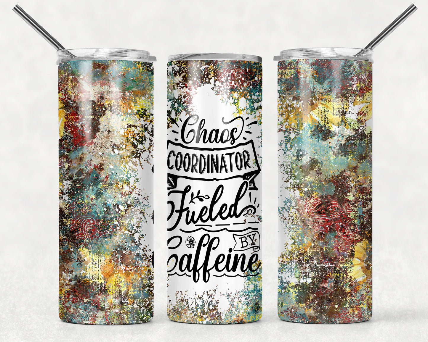 Tumbler |Chaos coordinator fueled by caffeine| leave me alone| Coffee| Gift | Sarcasm| OSFA |