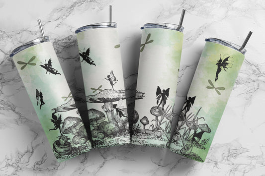 Tumbler |Green Forest 2 |fairies| Sarcasm | MOM | Gift | BFF | funny| Beautiful colors
