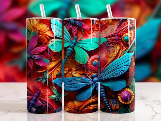 Tumbler | Dragonfly 10| Beautiful bright colors | MOM | Gift | BFF | funny| Beautiful colors| Angel