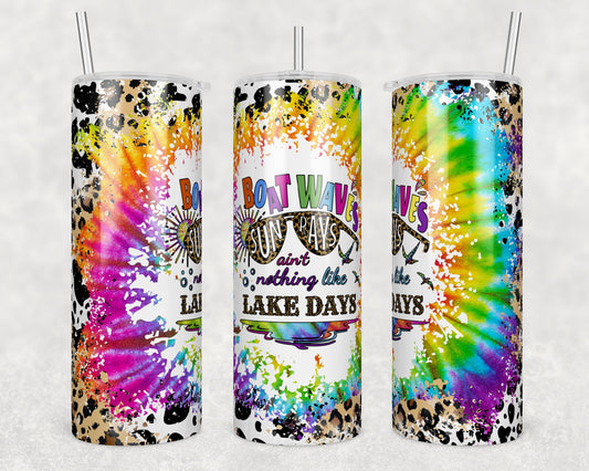 Tumbler | Boat waves sun rays ain't nothing like lake days | my happy place |HOT mom summer | Sarcasm | beach| ocean | Gift | BFF || funny|