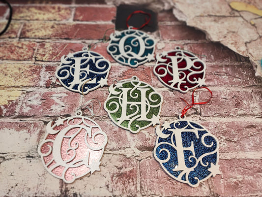 Ornament| monogram ornaments |  gift | Friend gift |  | Merry Christmas!| handmade select letters available