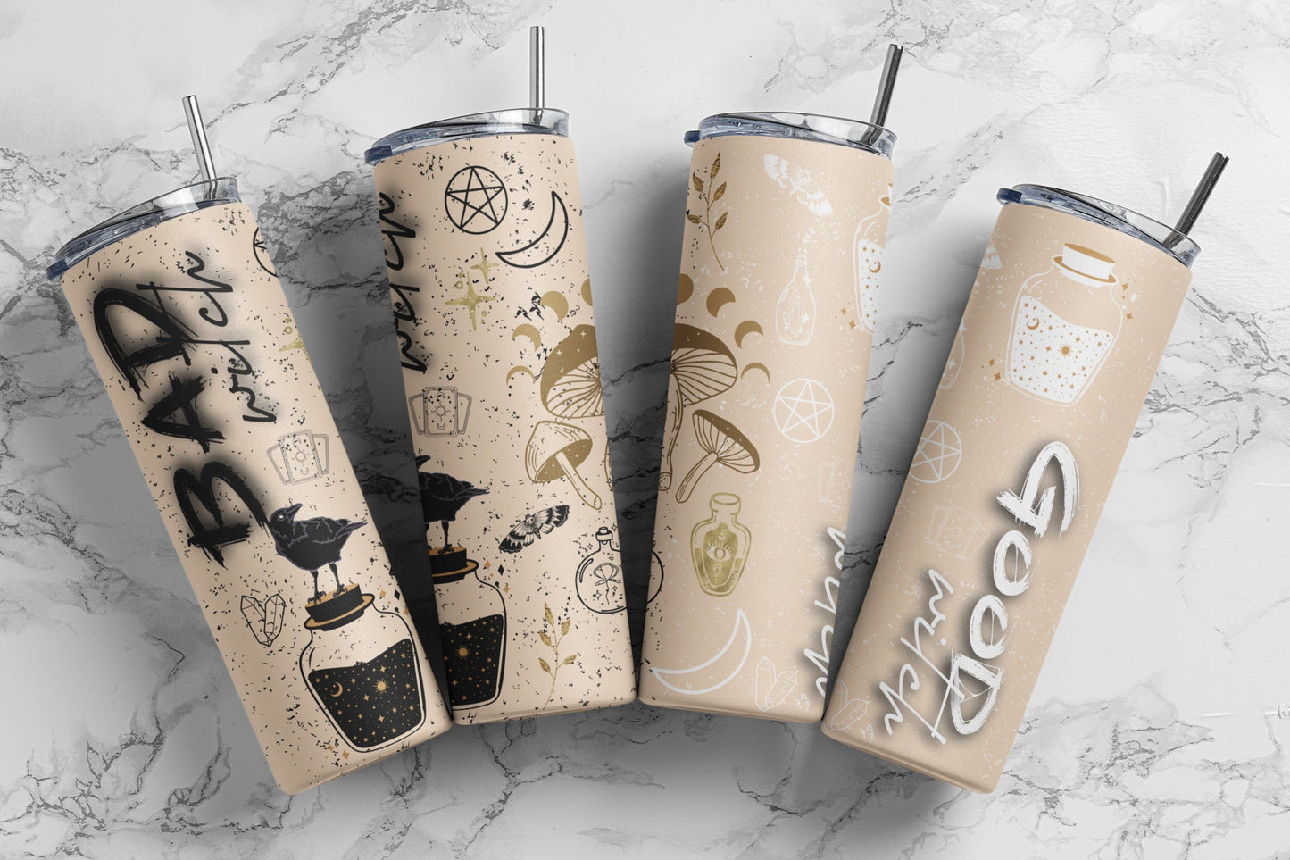 Tumbler | Good Witch Bad witch Celestial  | Sarcasm | MOM | Gift | BFF | funny| Beautiful colors