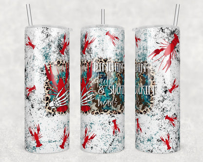 Tumbler | Crawfish Pinching tails and Sucking heads 10 | my happy place |HOT mom summer | Sarcasm | beach| ocean | Gift | BFF | funny|