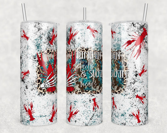 Tumbler | Crawfish Pinching tails and Sucking heads 10 | my happy place |HOT mom summer | Sarcasm | beach| ocean | Gift | BFF | funny|