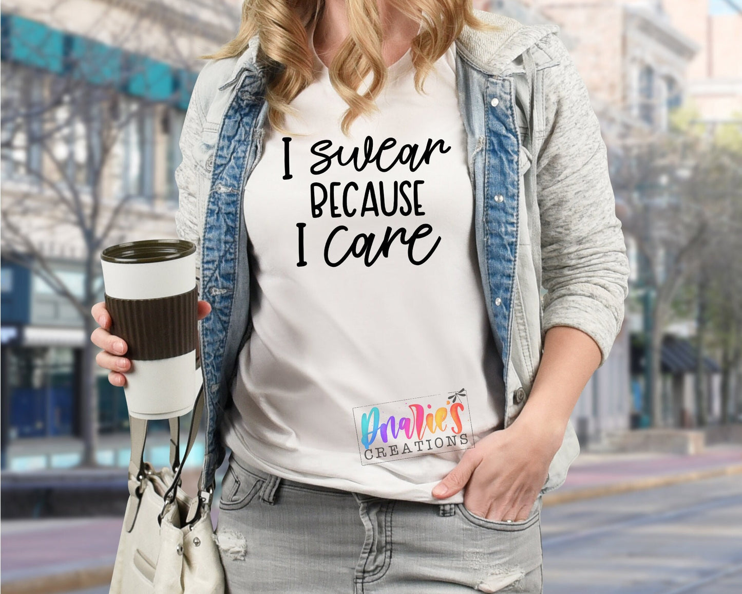 T-shirt | I swear because I care | Bad decisions | Flowers | Drama |Drinking| Beer | summer |