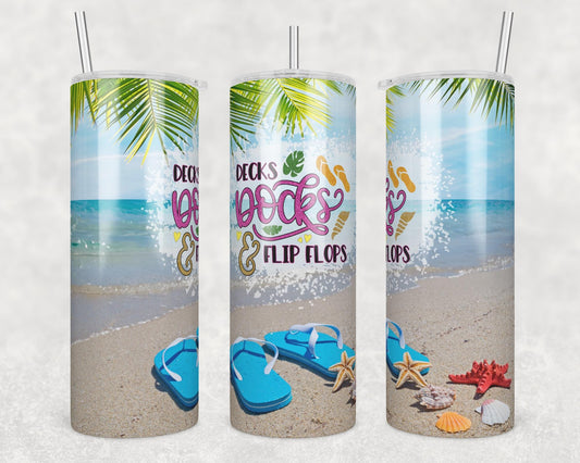 Tumbler |Desks, Docks and flip flops | HOT mom summer | Sarcasm | beach| ocean | Gift | BFF | Profanity| funny| cruise girls trip